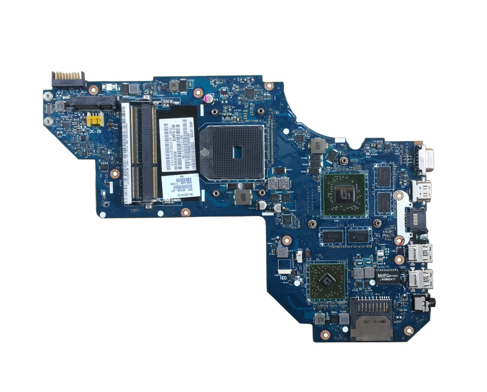 HP Pavilion M6-1000 HD7670M 2G Intel Motherboard LA-8712P 687229-001 Tested Good