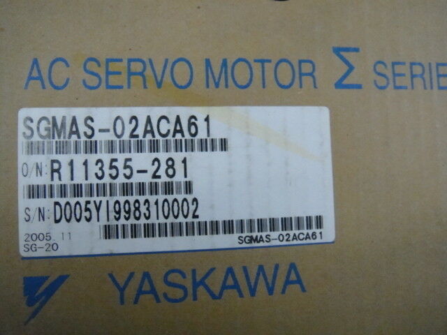 YASKAWA AC SERVO MOTOR SGMAS-02ACA61 SGMAS02ACA61 NEW FREE EXPEDITED SHIPPIN