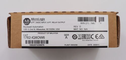 NEW INBOX Allen-Bradley 1762-IQ8OW6 SER A MicroLogix Combination Module