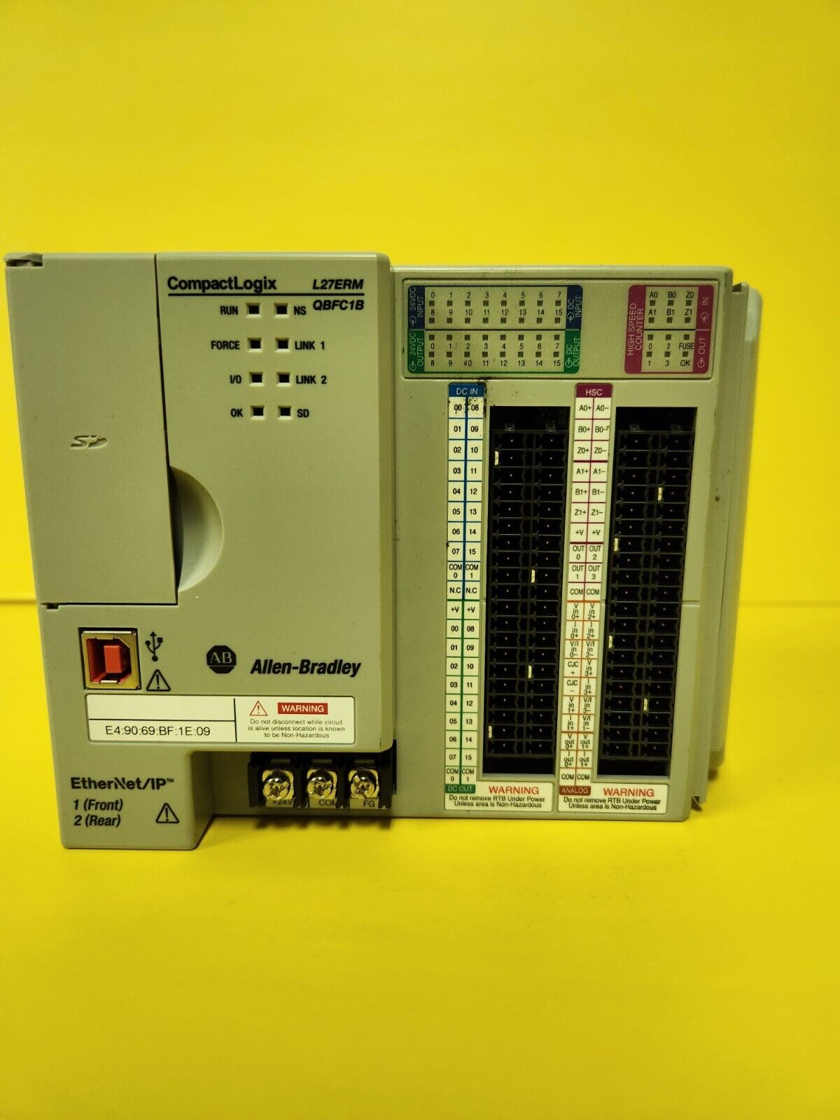 Allen Bradley 1769-L27ERM-QBFC1B CompactLogix Controller Series A 1769-ECR