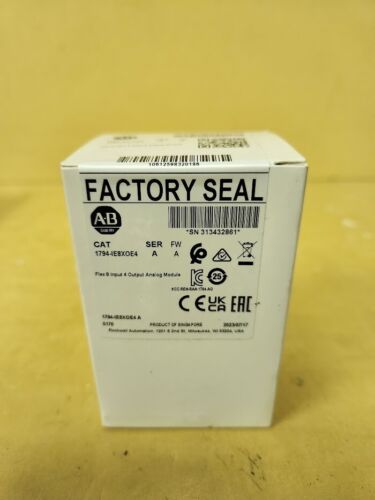 New Sealed Allen Bradley 1794-IE8XOE4 /A Flex I/O Analog 8 Inputs 4 Outputs