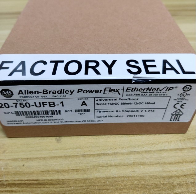 Factory Sealed AB 20-750-UFB-1 SER A Universal Feedback Module 20750UFB1