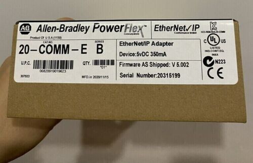 New Factory Sealed Allen-Bradley 20-COMM-E SER B Ethernet/IP Adapter