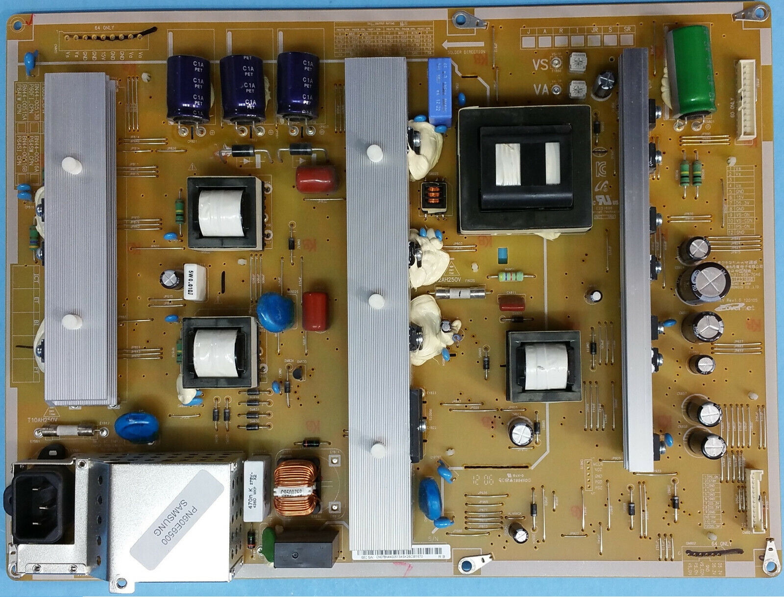 Samsung P60FW_CPN PN60E6500EFXZA Power Supply Board BN44-00513A