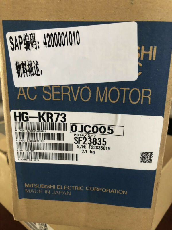 MITSUBISHI 750W AC SERVO MOTOR HG-KR73 HGKR73