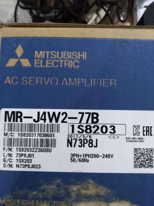 MITSUBISHI MELSERVO J4 2 AXES 750W AC SERVO DRIVER MR-J4W2-77B