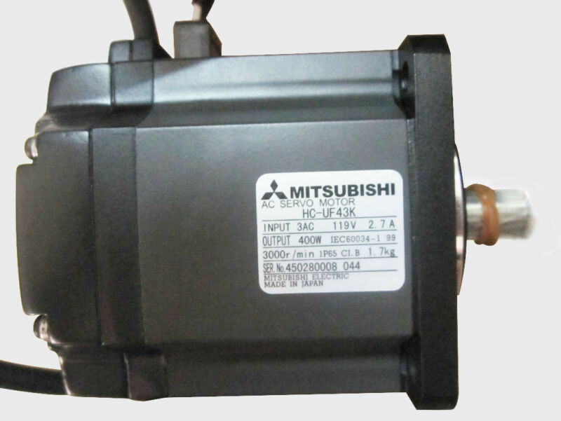 MITSUBISHI 400W 3000r/min AC SERVO MOTOR HC-UF43K HCUF43K