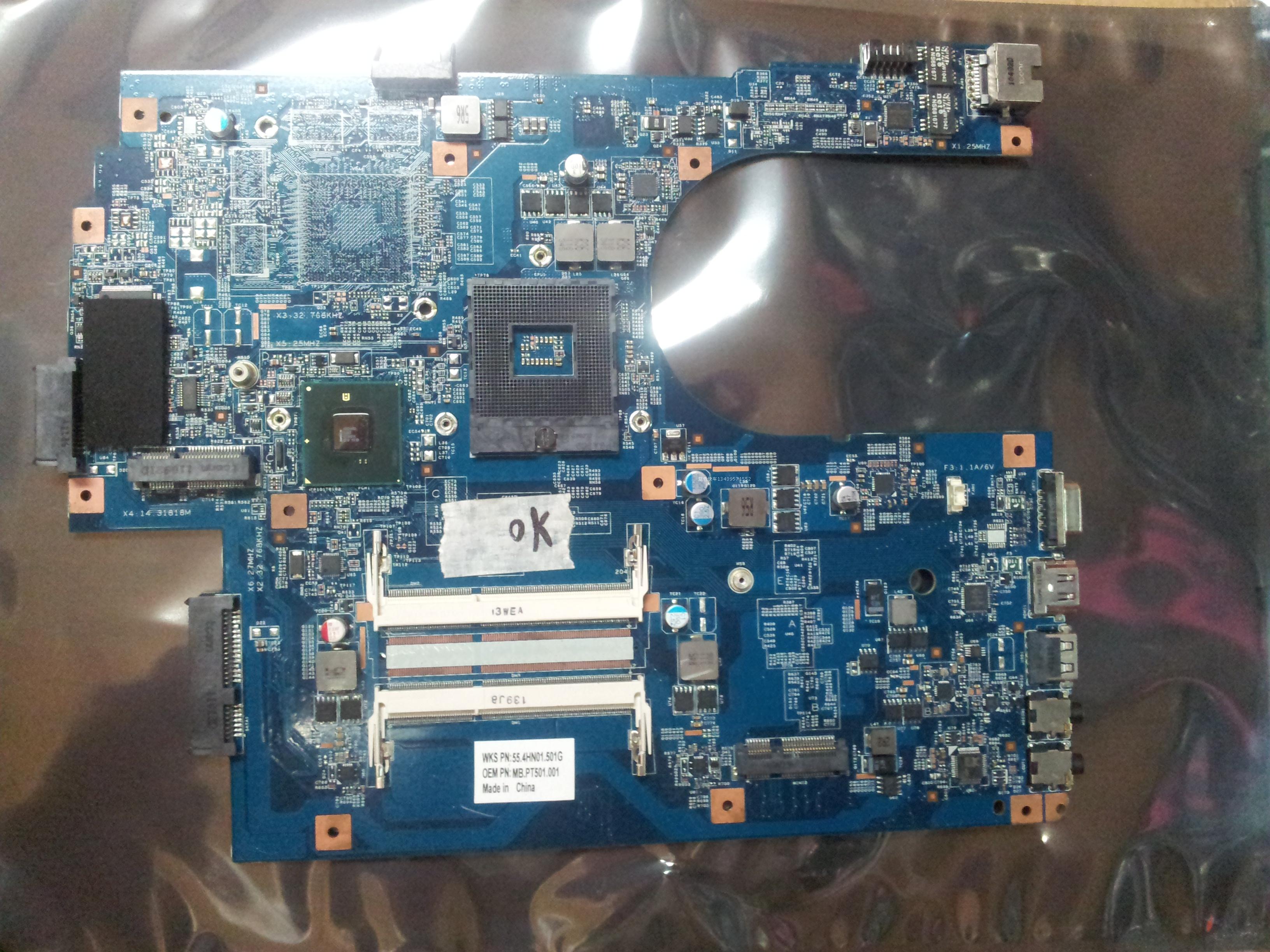 MB.PT501.001 laptop motherboard for 7741 7741G JE70-CP MB 09923-
