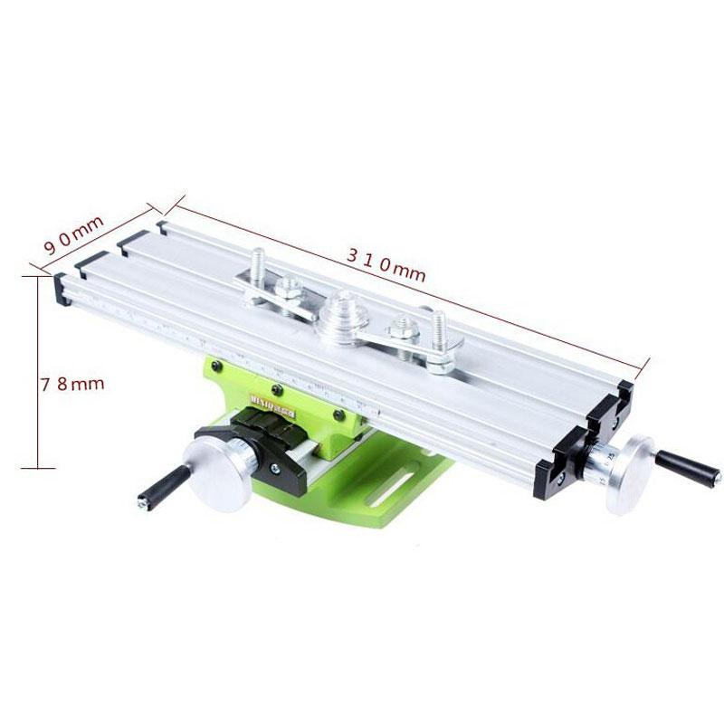 Miniature precision multifunction Milling Machine Bench drill Vise Fixture worktable X Y-axis adjustment Coordinate table
