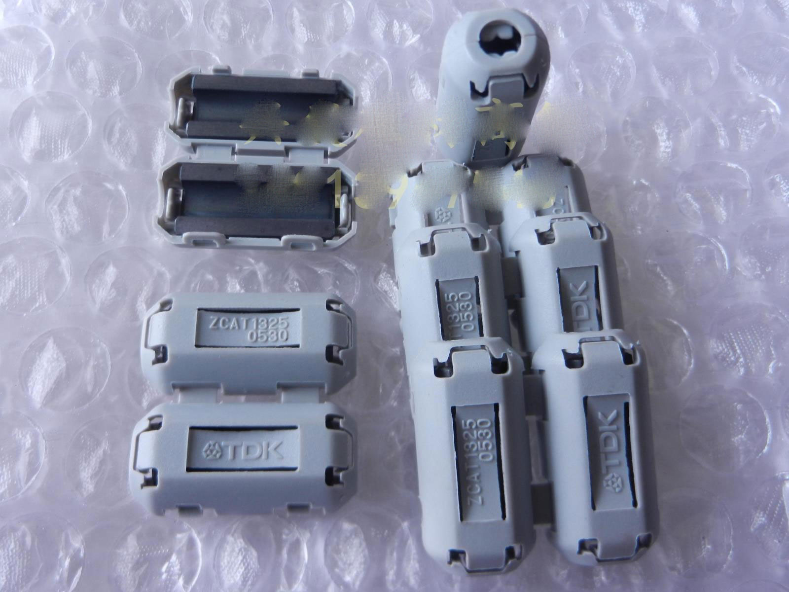 5pcs TDK gray Φ5mm Cable Clamp Clip Noise Filters Ferrite Core Case
