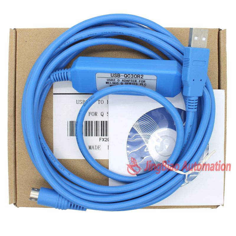 USB-QC30R2 cable is a suitable replacement of USB programming cable forMitsubishi Q series PLC