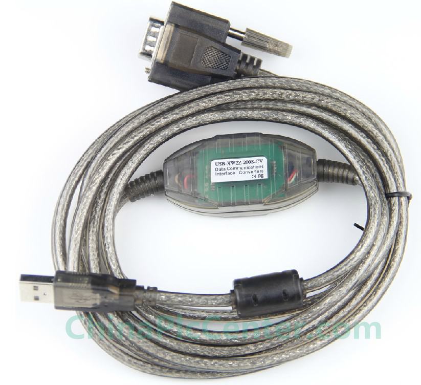 USB-XW2Z-200S-CV is a suitable replacement of USB programming cable for connecting RS-232C interface (DB9F) of Omron PLC and Touch Screen.