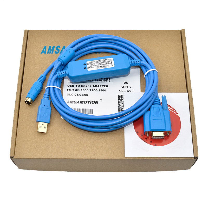 USB-1761-1747-CP3 Plc Programer Cable for  AB  SLC 5/03 5/04 5/05 MicroLogix1000/1200/1500series Support WIN7