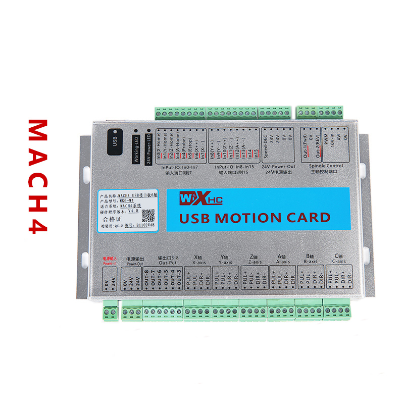 XHC MK6-M4 USB Cnc controller Mach3 CNC Motion Control Card Breakout Board 2000KHz