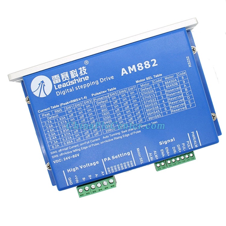 AM882 Stepper Drive Stepping Motor Driver 80V 8.2A with Sensorless Detection Leadshine