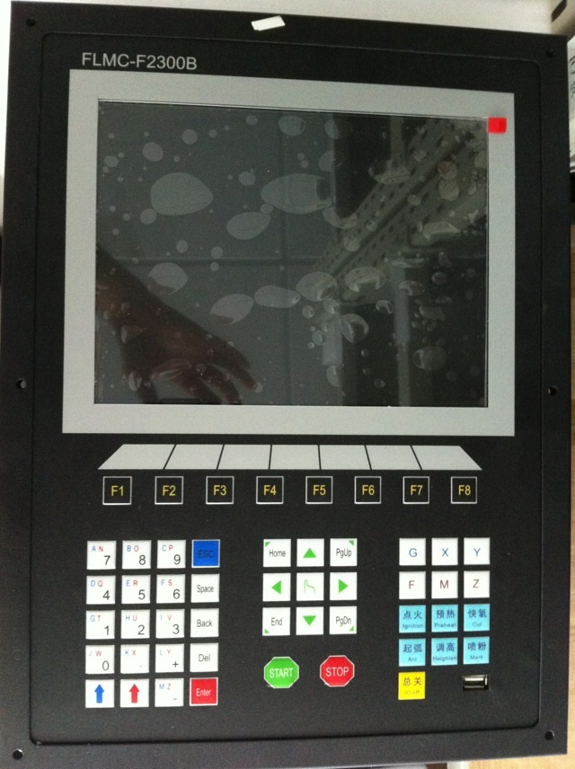 CNC controller system for plasma/flame cutting 2 axis 200KHz with 10.4“ display