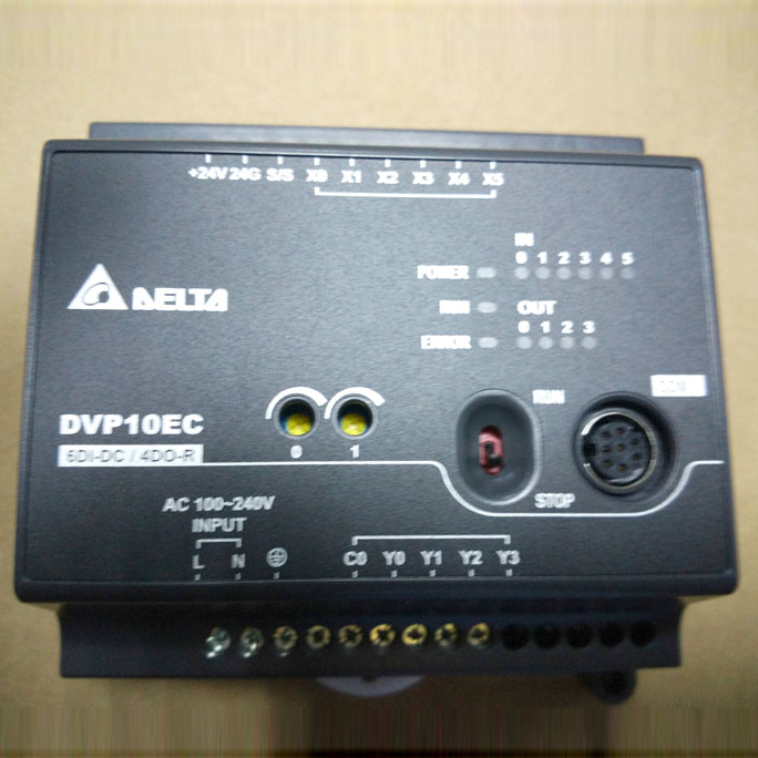 DVP10EC00R3 Delta EC3 Series Standard PLC DI 6 DO 4 Relay 100-240VAC new in box